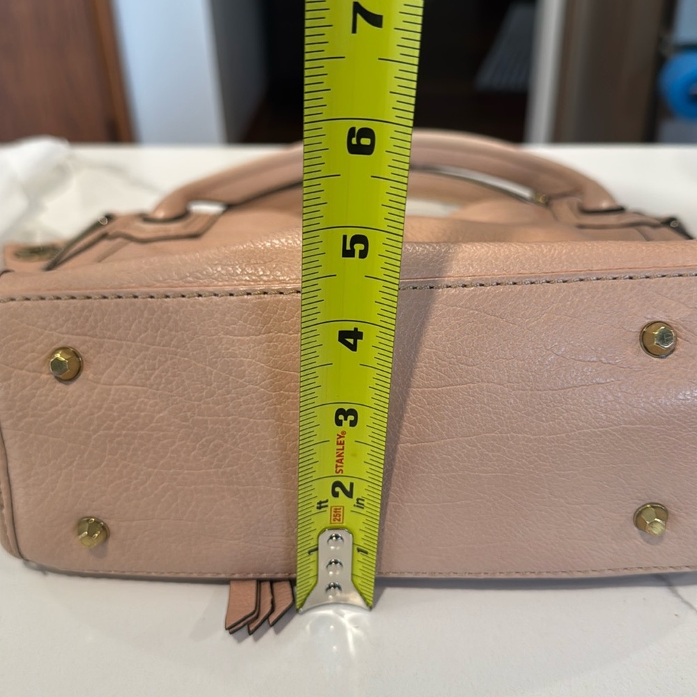 orYANY Light Camel Leather Satchel Crossbody Handbag - Picture 6 of 11
